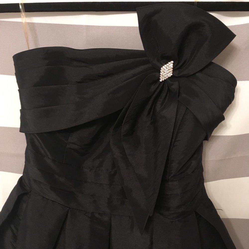 Black Strapless Dress w/ bow